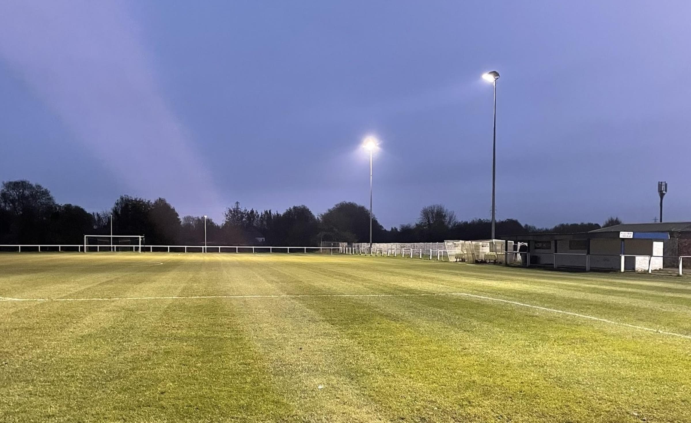 Daisy Hill FC clubhouse and supporters